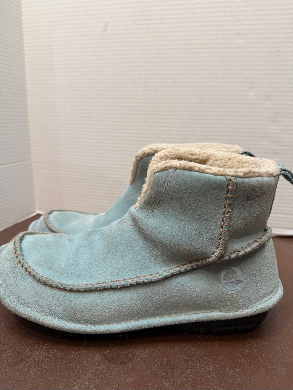 Crocs suede with fleece lined Winter Boots, slip on, unisex
